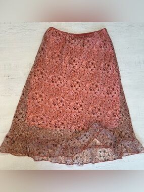 Connected Floral Sheer Skirt Petite